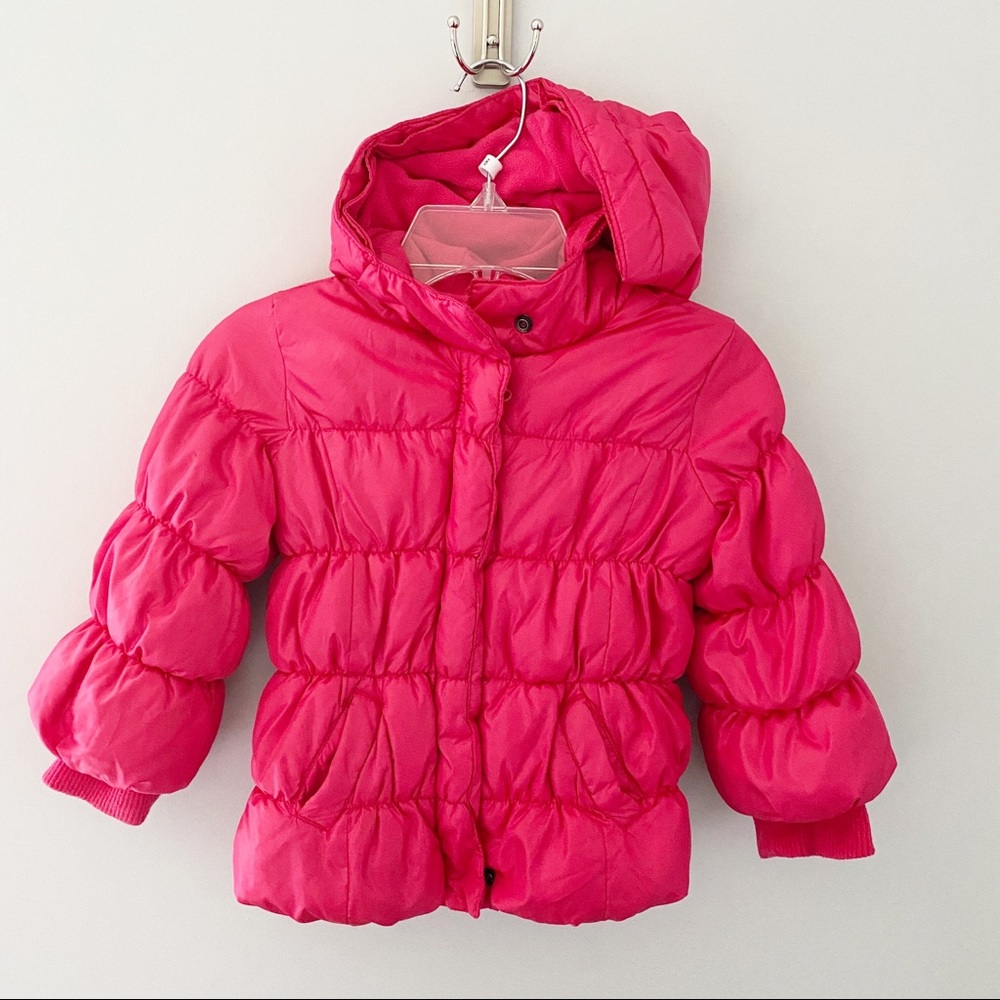 Baby GAP Pink Puffer Girl Jacket - Size 3T - Picture 1 of 10